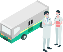 医師・看護師・専門スタッフの医療チームがトータルサポートのイメージ画像