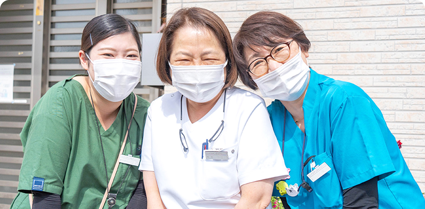 安心のチーム医療
 コンパスメディカルグループの訪問診療が選ばれている3つの理由