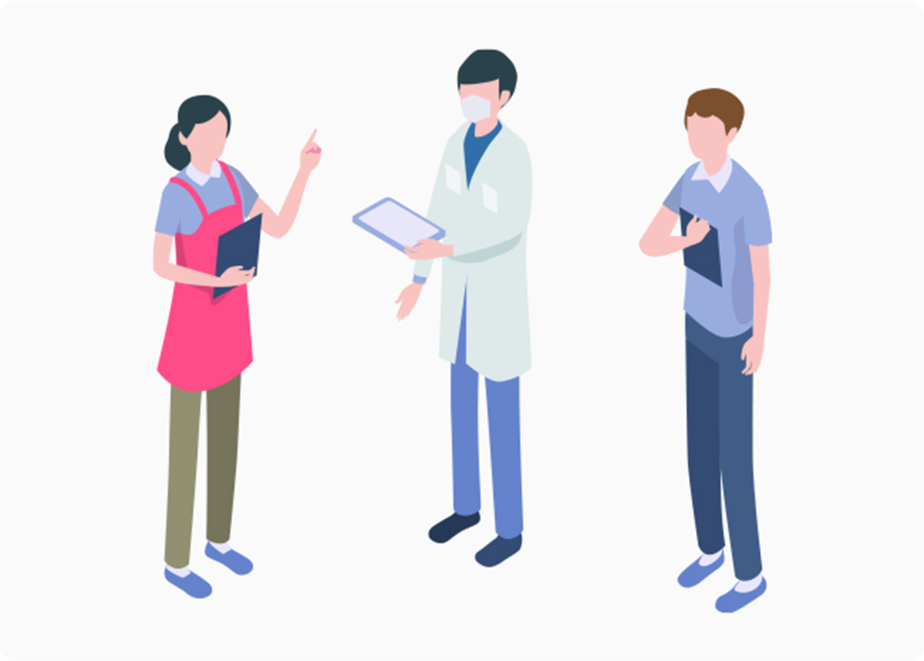 専門的な医療従事者による「チーム医療」のイメージ画像